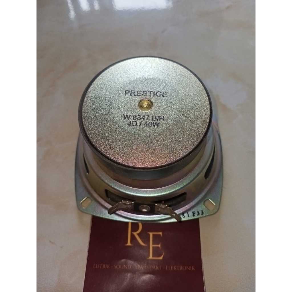 speaker 4 inch woofer prestige W 8347 B/H 40Watt Kualitas Bagus