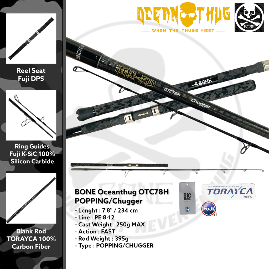 Joran Popping Bone OTC78H OceanThug Pop Chugger PE8-12