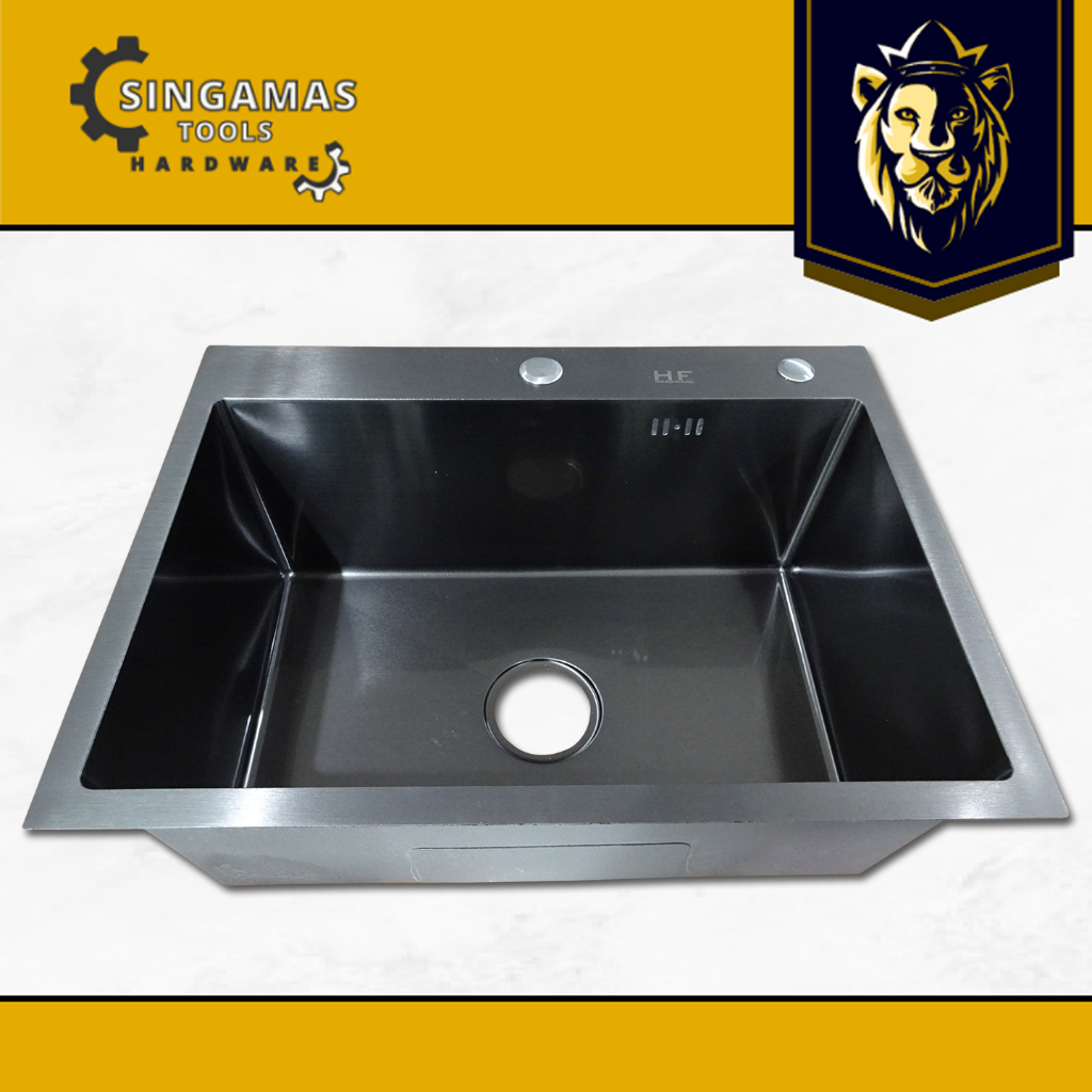 HF Kitchen Sink Black HF6045 - Bak Cuci Piring Minimalis