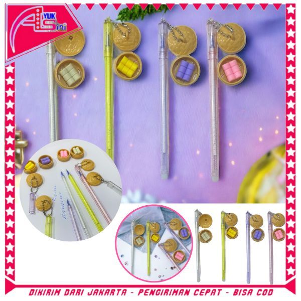

AS Pena Gantungan Bapao Pulpen Lucu Gantungan Dimsum Mantou Blue Ink Gel Bisa di Hapus Bolpoin Tinta Gel Cair Erasable Pen Pulpen Gantungan Makanan Lucu