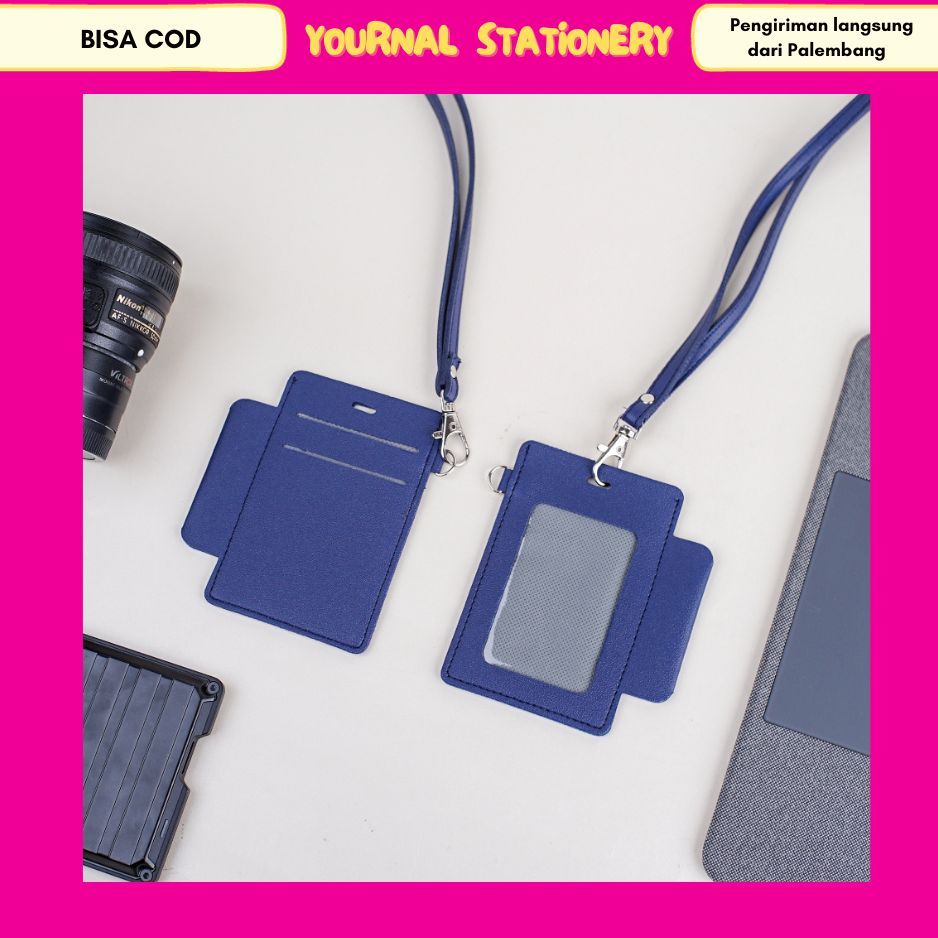 

Lanyard Flashee ID Card Gantungan Navy Kartu Nama MRT E-money Flazz Name Tag Flashee Custom Nama Dan Logo
