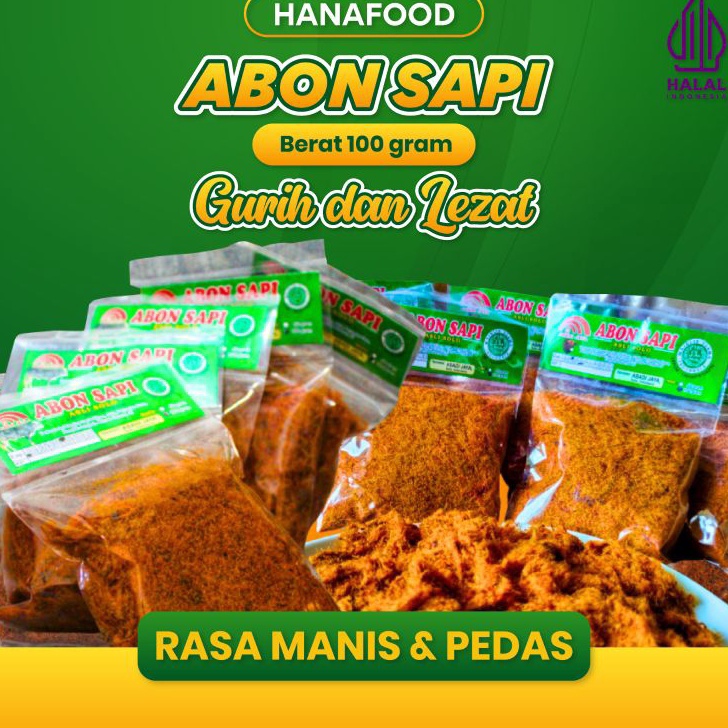 

Terlaris ABON SAPI 100% DAGING ASLI | HALAL | ABON SAPI ASLI SOLO RASA ORIGINAL DAN RASA PEDAS 100gr | A07