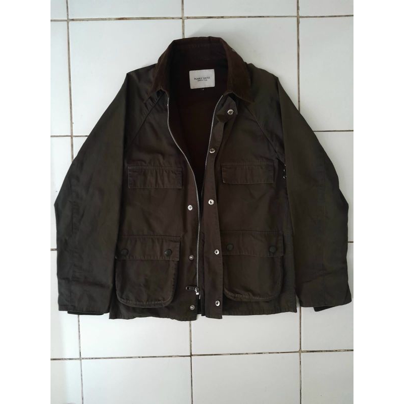 PEARLY GATES PARKA JACKET SEPERTI BARBOUR JACKET ORI (REALPICT)