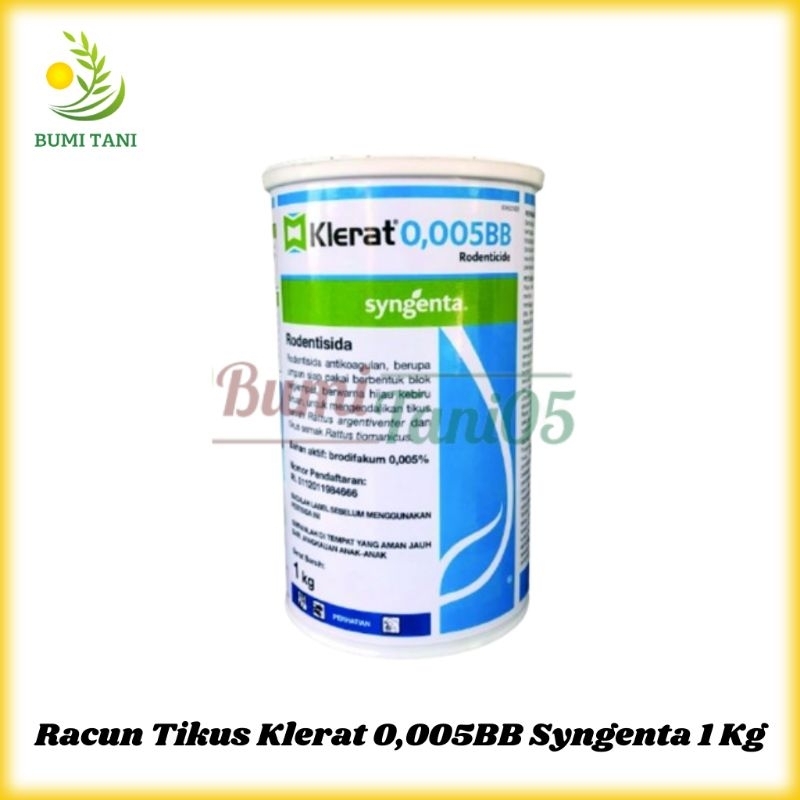Racun Tikus Klerat 0,005BB Syngenta Kemasan 1 Kg Hama Tikus