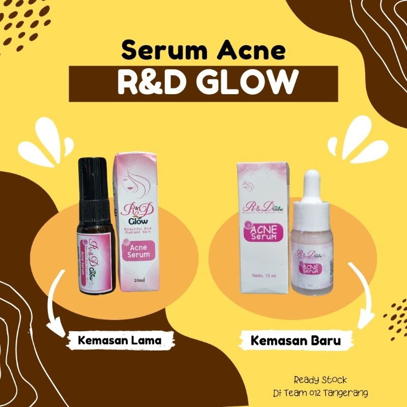R&D Glow Serum Acne atasi Jerawat dan Beruntusan