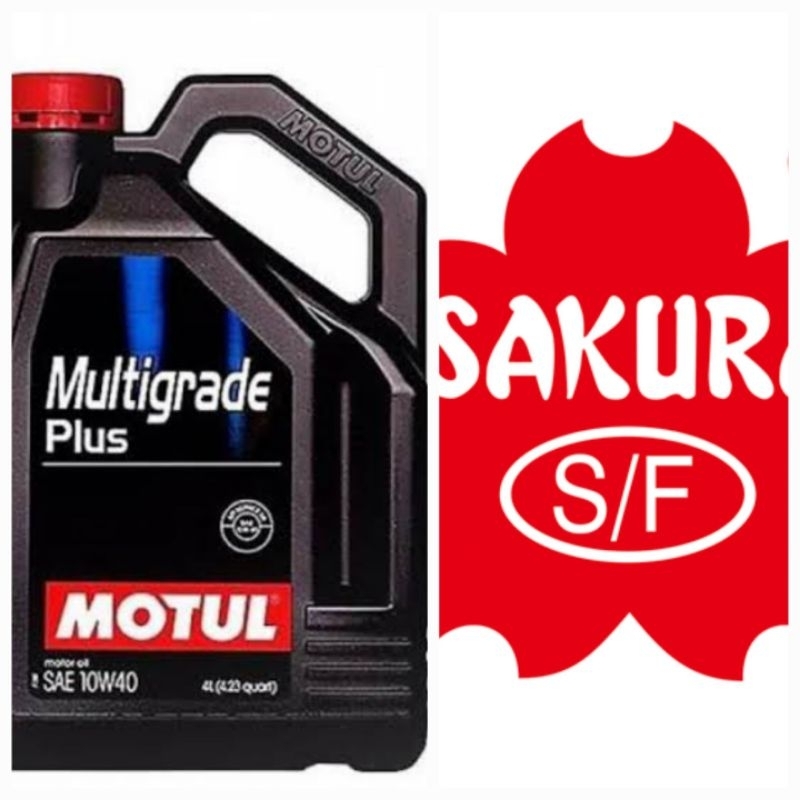 PAKET OLI MOTUL MULTIGRADE PLUS 10W40 4 LITER DAN OIL FILTER
