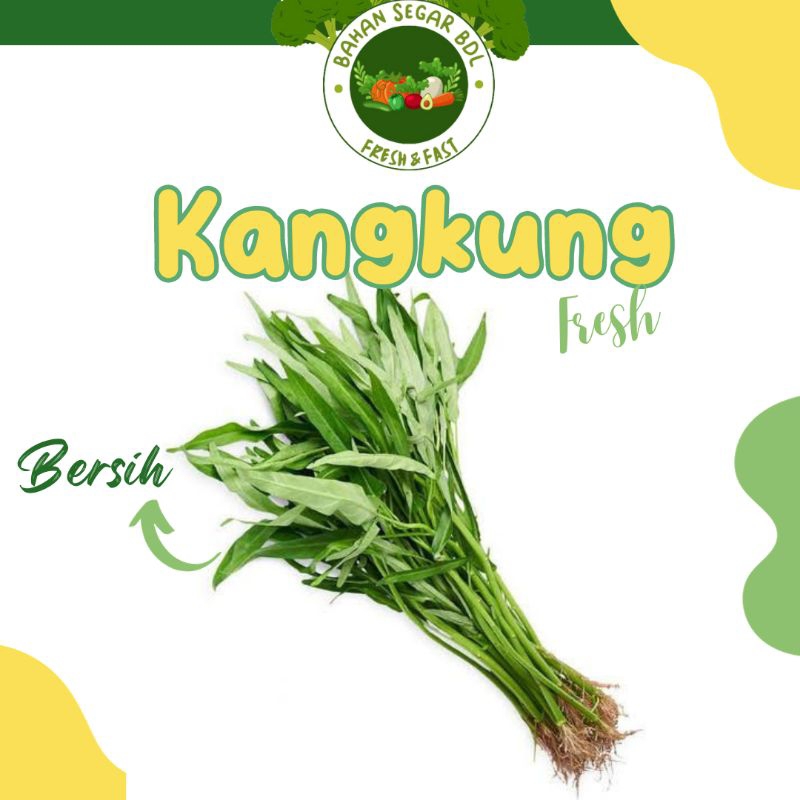 

Kangkung segar tanpa kemasan