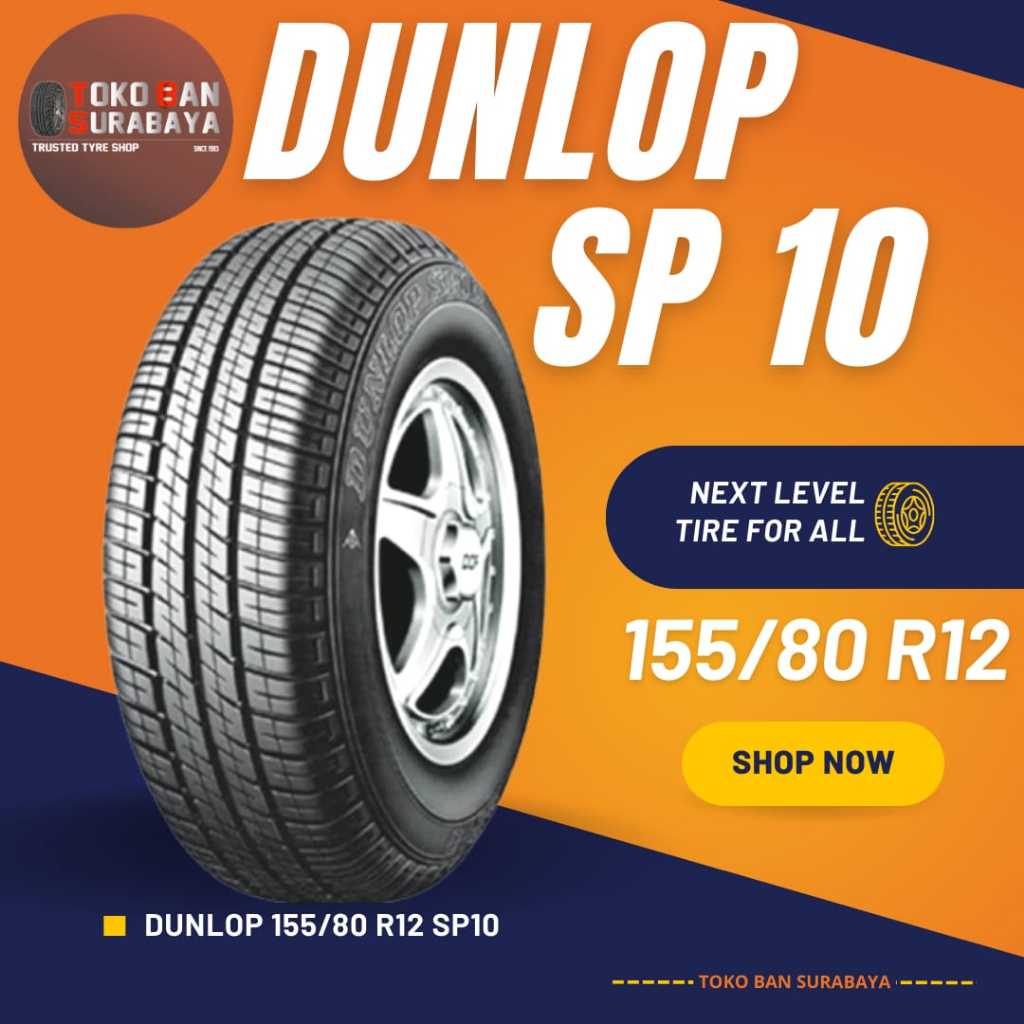 Ban Dunlop DL 155/80 R12 155/80R12 15580R12 15580 R12 155/80/12 R12 R 12 SP10 SP 10