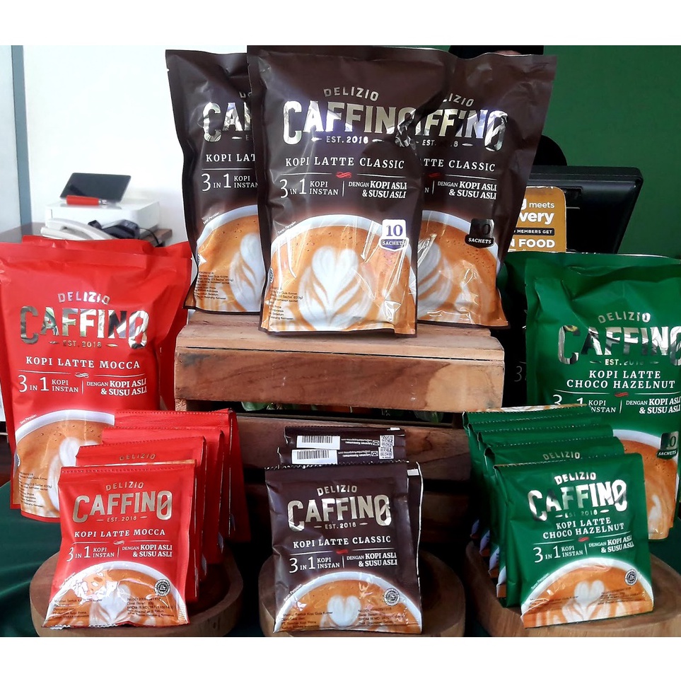 

MODEL DBJ668 [1 POUCH isi 10 Sachet] Caffino Kopi Latte Coffee Instant 20gr Cafino Late Classic 10 Saset 20g Bubuk Kopi Instan Choco Hazelnut 20 g 10 Sachets Mocca Moccacino 20 gr Kopi Susu Premium 30 gram Caffino Bold