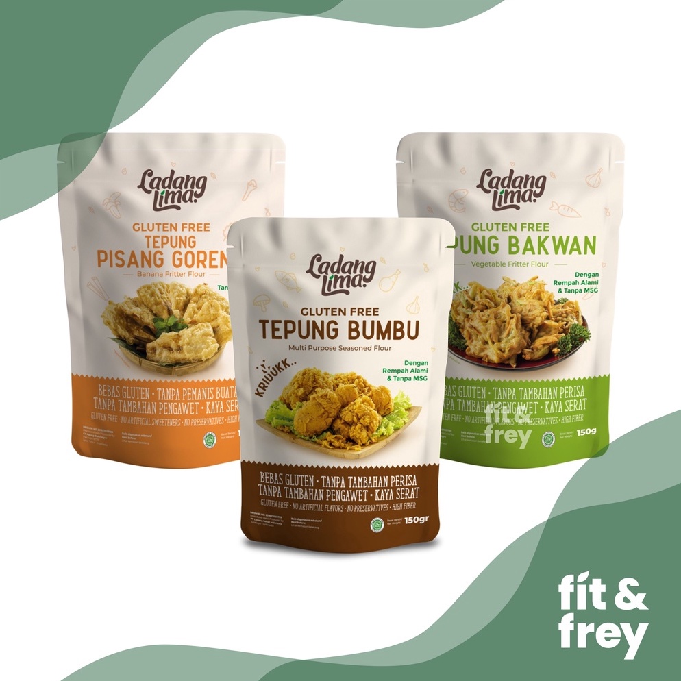 

[SYQ48] LADANG LIMA Tepung Bumbu Serbaguna - Gluten Free - No MSG - Tepung Pisang Goreng / Tepung Bakwan 8240