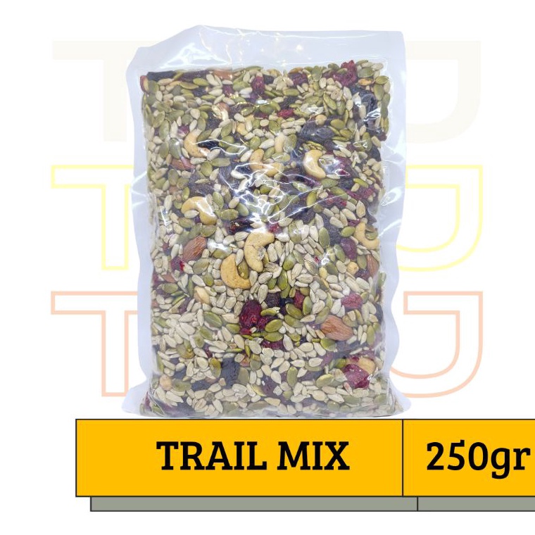 

Buru4n Beli PREMIUM TRAIL MIX 250 Gr (ALMONDS, CHASEW,CRANBERRY, PUMPKINSEED, SUNFLOWERSEED) Ayo Beli