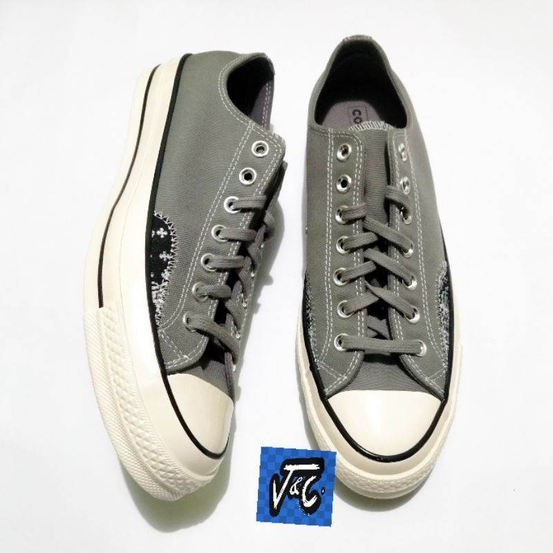 Converse Chuck 70 70s Crafted Ollie Patch Patchwork Embroidery Ox Grey