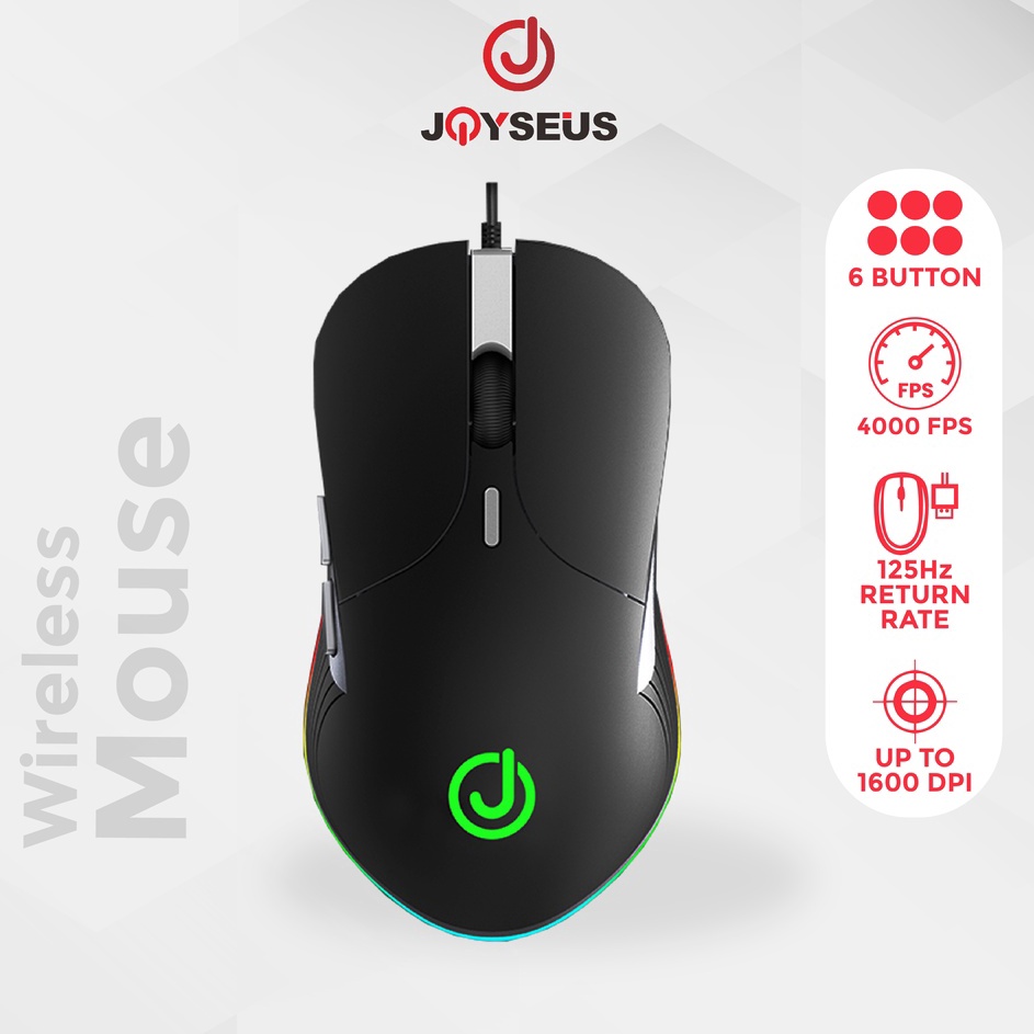 Terlaris Gaming Mouse JOYSEUS RGB 3200DPI LED USB Professional - MS0005