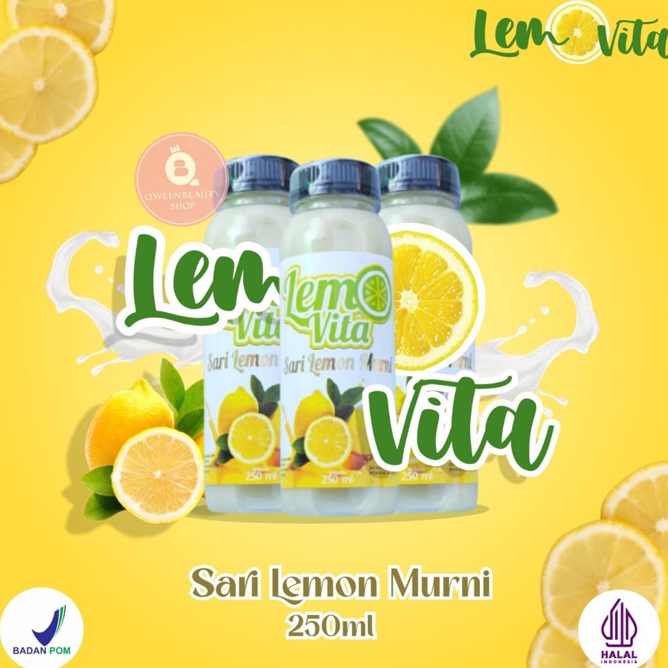 

58 [ 250ml ] BPOM LEMOVITA Sari Lemon Murni Jus Lemon 100% Murni Jus Diet fj70e