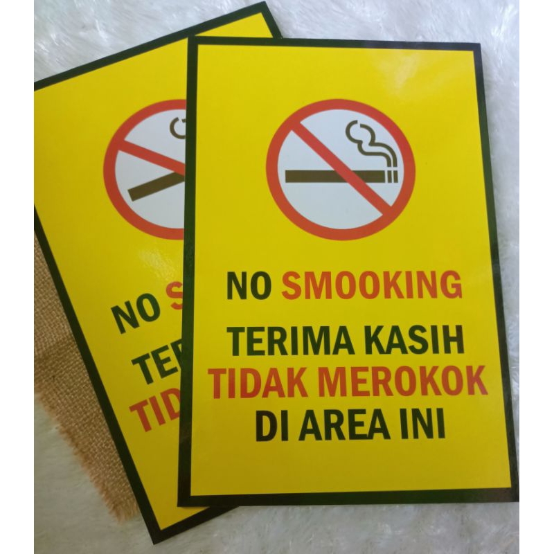 walldeco hiasan dinding dilarang merokok