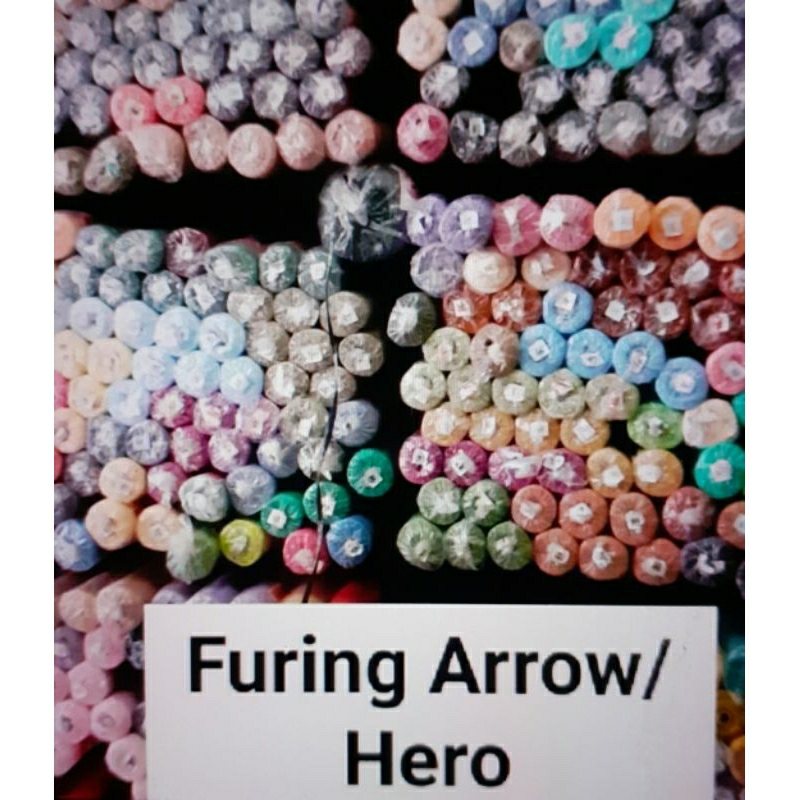 Grosir Kain furing arrow erow hero(harga/roll)/furing pakaian - Hitam