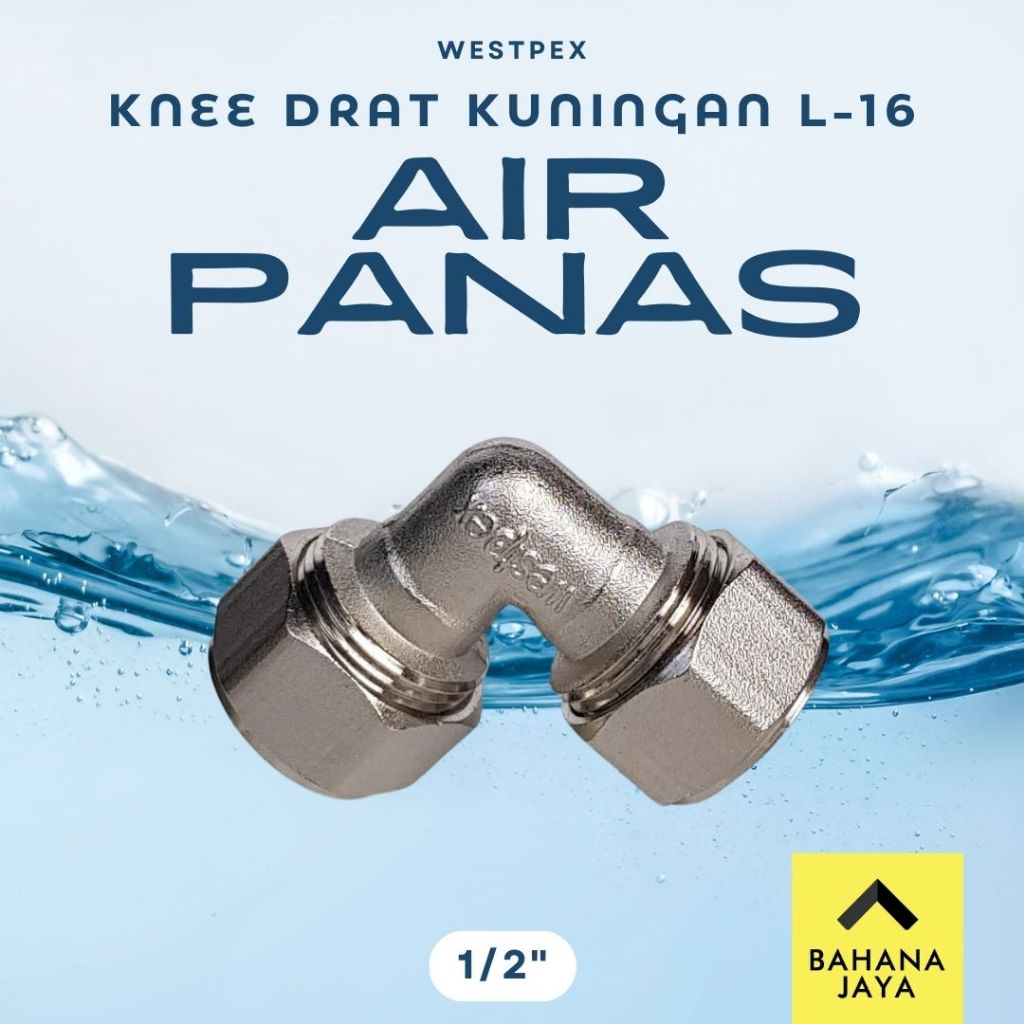 Keni / Knee Sambung Drat Dalam 1/2" Westpex L16 / Copper L 16 / Copper Westpex / Fitting Pipa PEX / 