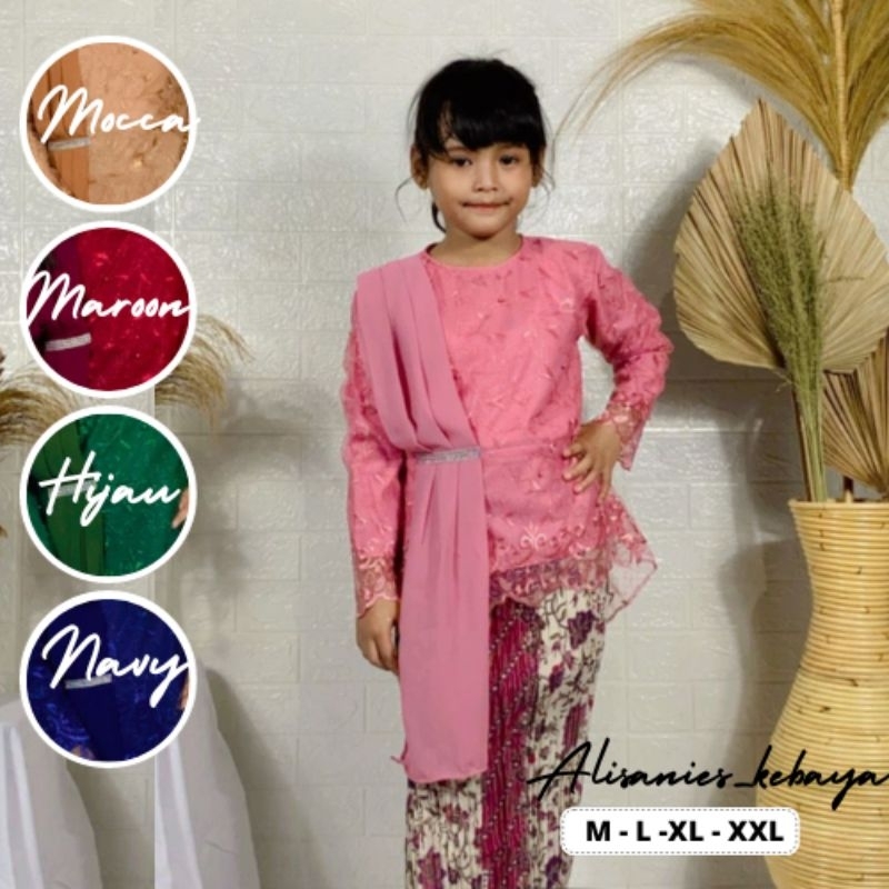 Atasan Kebaya Anak Perempuan 3 - 12 tahun