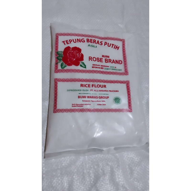 

Tepung beras putih rose brand 500gr