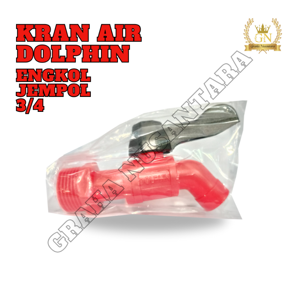 Kran  Air Tembok  Kamar Mandi Dolphin 3/4 Ballvave