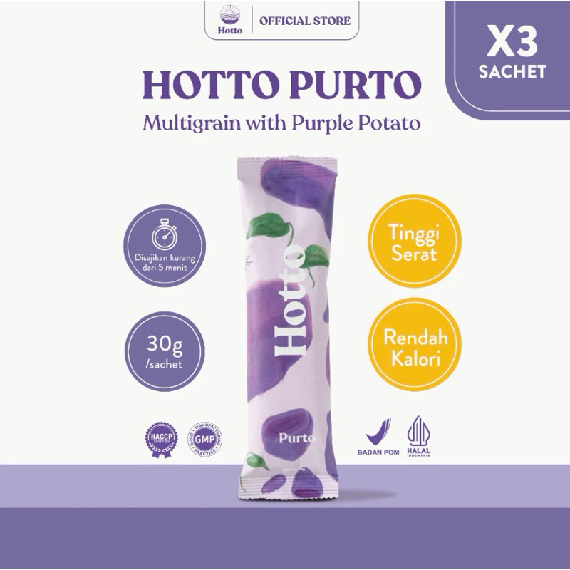 

3 Sachet Hotto Purto Multigrain with Purple Potato