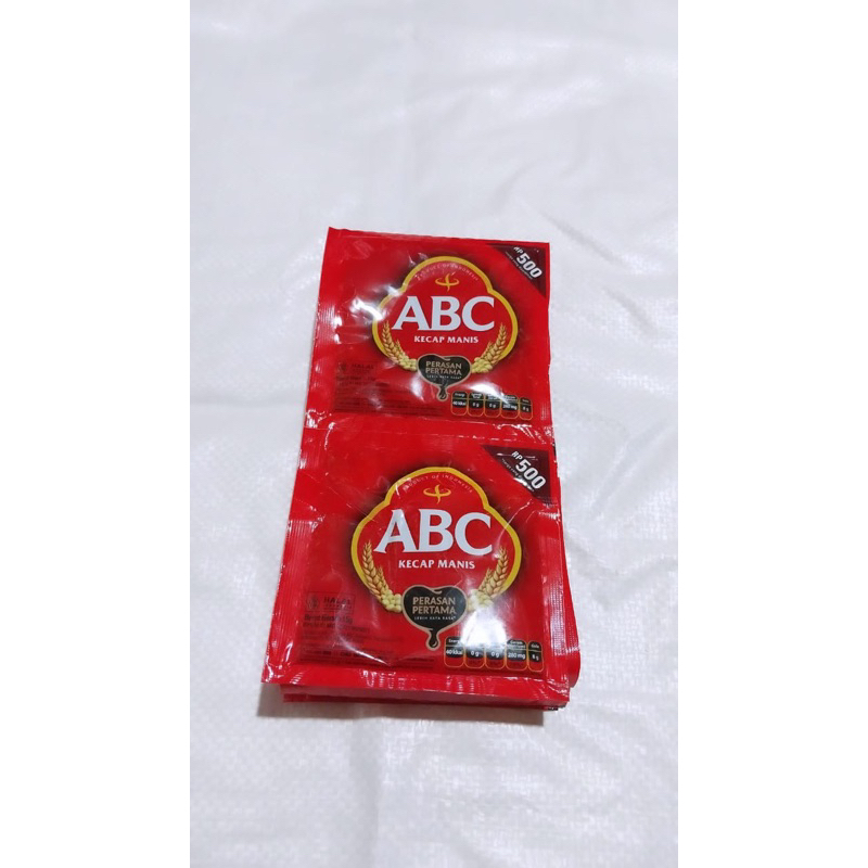 

kecap manis ABC kecil sachet 15gr 1renteng