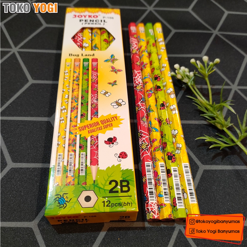 

JOYKO PENCIL P-106 2B || 1 BOX (12 PCS) || PENSIL