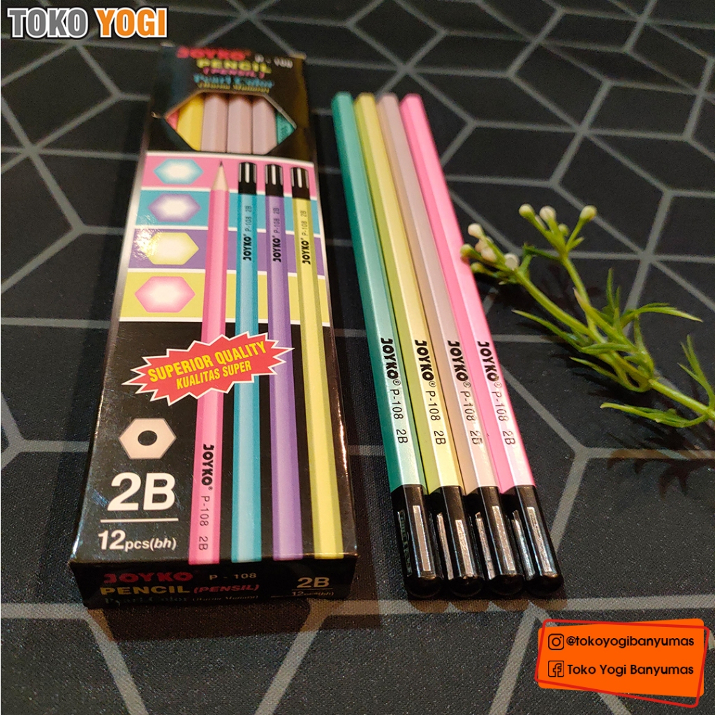 

JOYKO PENCIL P-108 2B || 1 BOX (12 PCS) || PENSIL