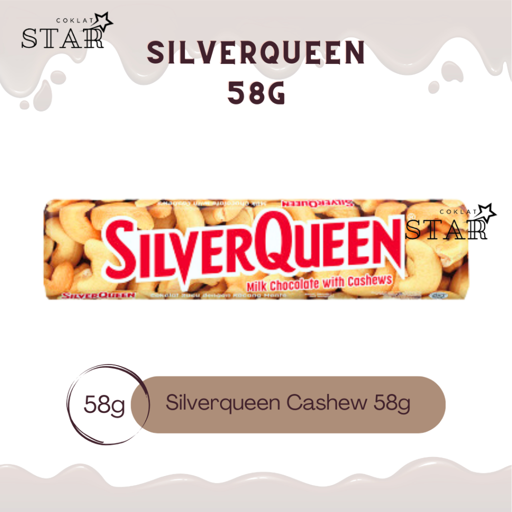 

COKLAT SILVERQUEEN 58gr CASHEW ALMOND 1 BATANG