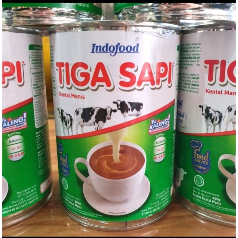 

susu kental manis 3sapi(ECER) 500ml