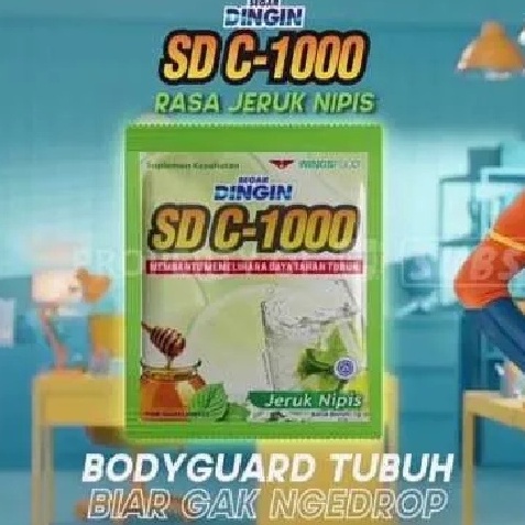 

76 Segar Dingin SD C-1000 Jeruk Nipis [7 g/ 24 Sachet/ Pack] 7898