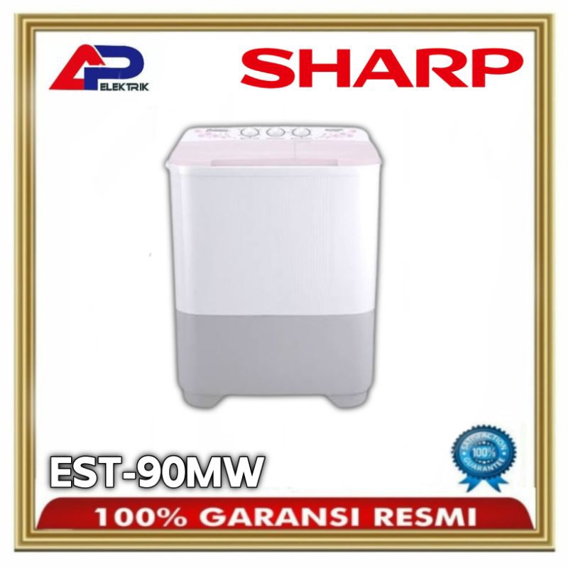 MESIN CUCI SHARP 2 TABUNG 8KG | ES-T90MW