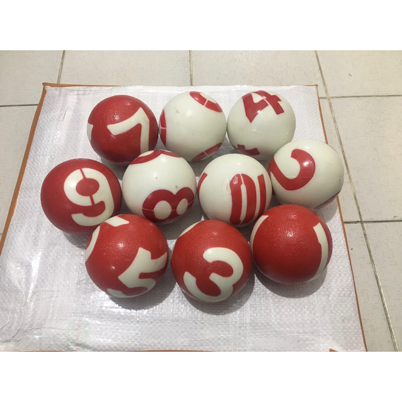 Bola Gateball 3 Angka (kulit jeruk)