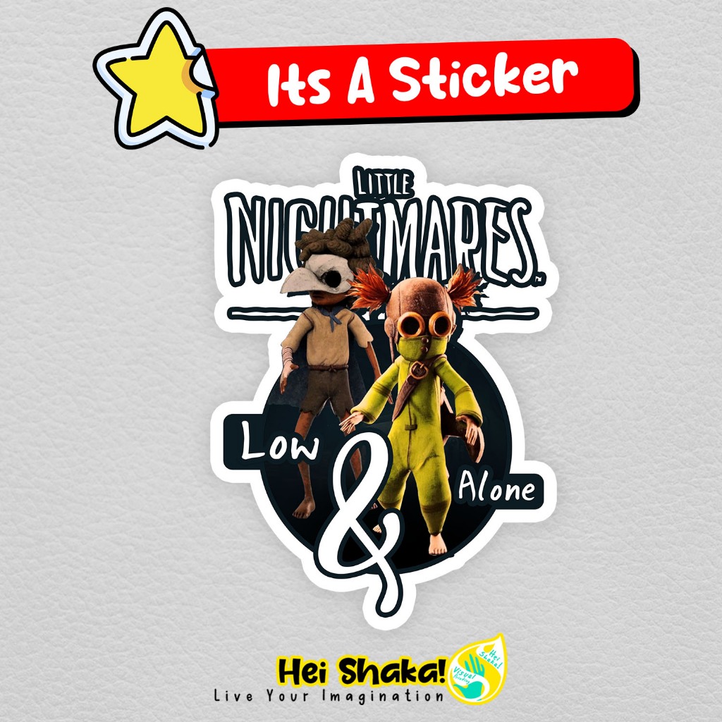 

Stiker Little Nightmares 3 Low and Alone Sticker Gaming Game Bahan Vinyl Anti Air