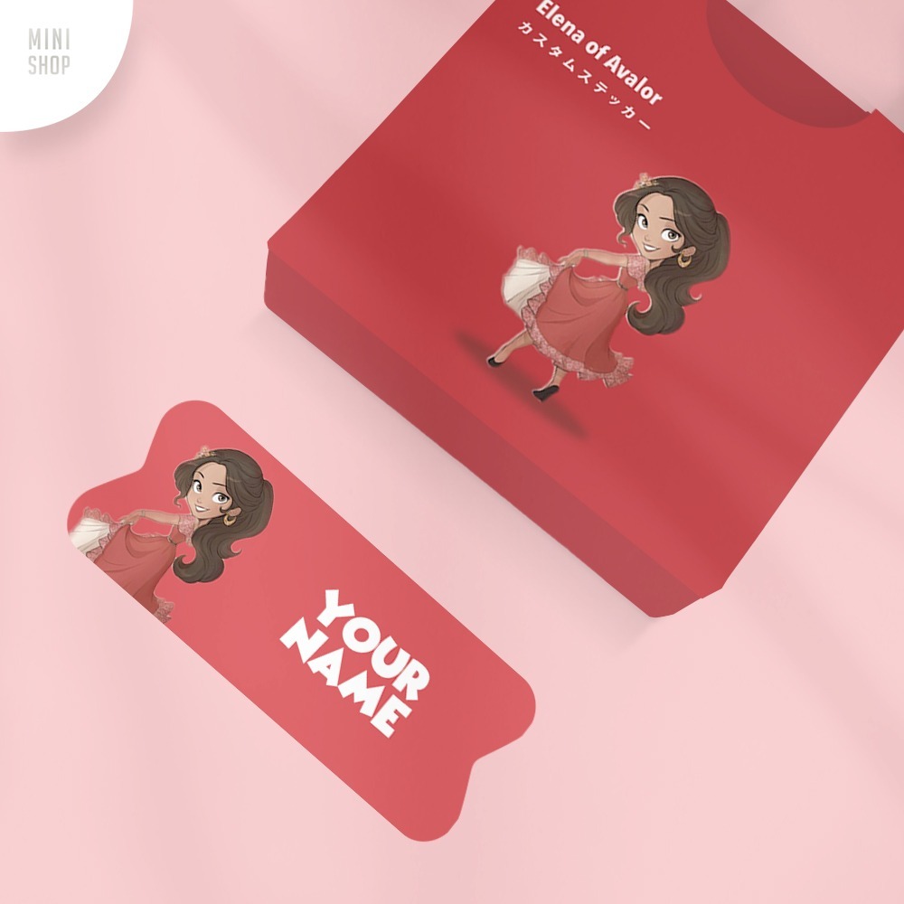 

Stiker Nama Custom Waterproof Princess Elena Of Avalor