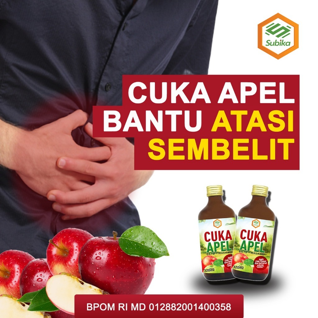 

CUKA APEL CIDER VINEGAR/CUKA APEL SUBIKA/CUKA APEL/WITH THE MOTHER 320ML