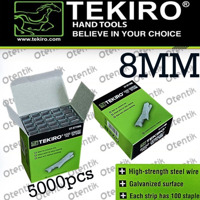 

Dapatkan TEKIRO ISI STEPLES TEMBAK 8MM ISI 5000PCS - REFILL ISI STAPLER 8 MM - ISI STAPLE GUN ORIGINAL