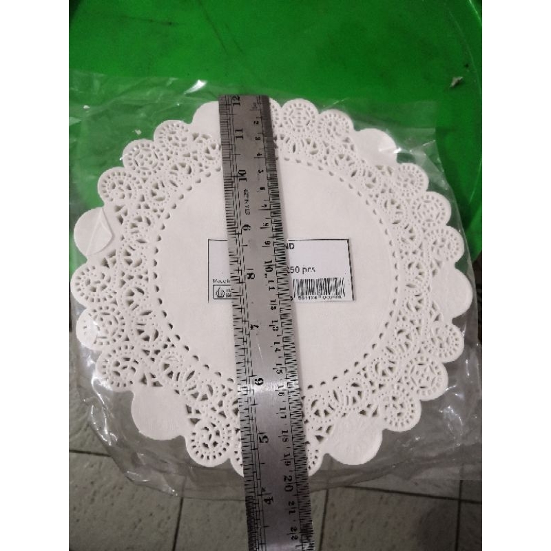 10pcs renda alas kue bulat 20cm 8inch