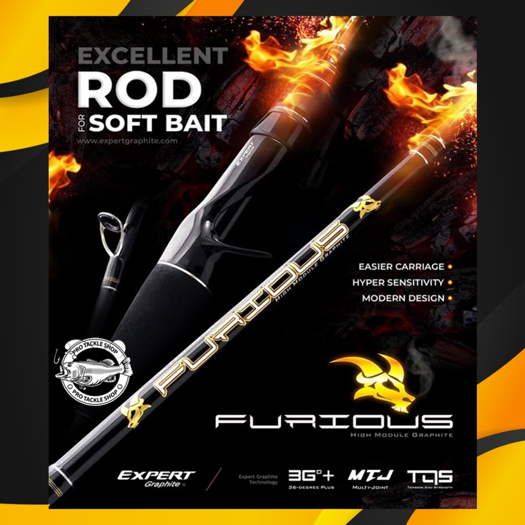 EXPERT GRAPHITE Joran Pancing Carbon FURIOUS Baitcasting - Spinning