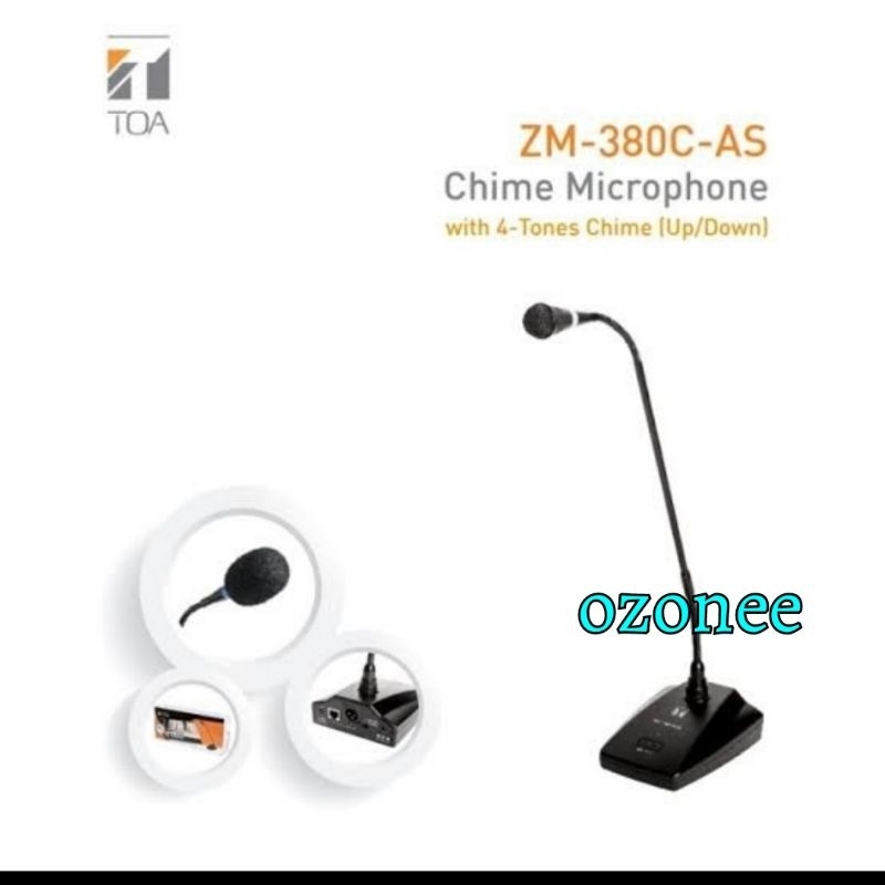 Mic Toa ZM 380C AS Mic Meja Mimbar Podium Toa ZM380 AS Original