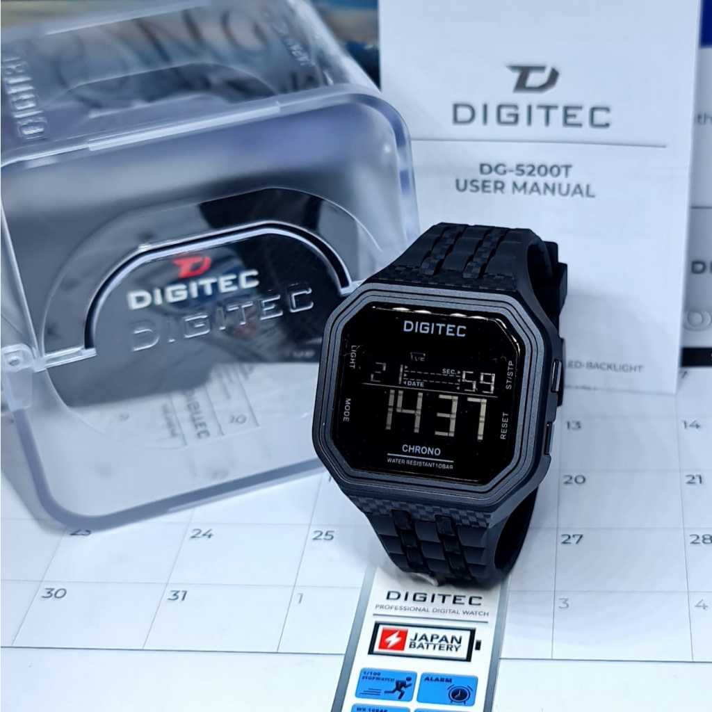 Jam Tangan Pria Digitec 5200 Digital Sport Original Watch