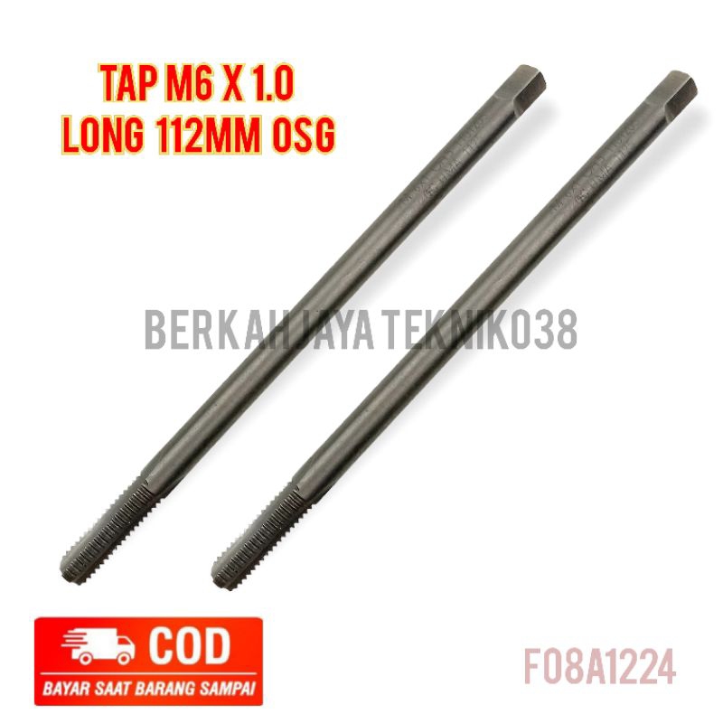 Tap carbide M6x1.0 Panjang 112mm OSG Tap Manual Baut 10 bukan yamawa nachi