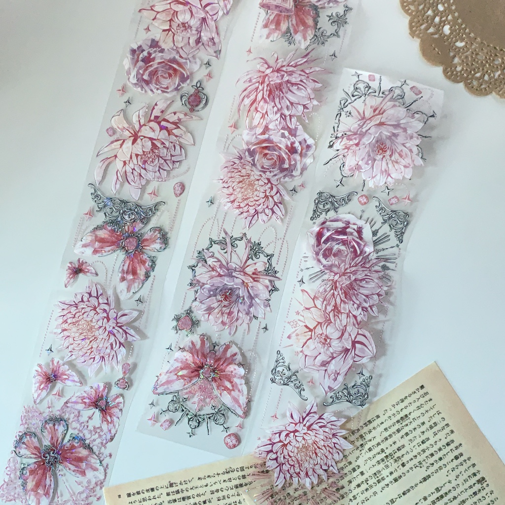 

[Sample] Likey Pink Flower Crown PET Tape