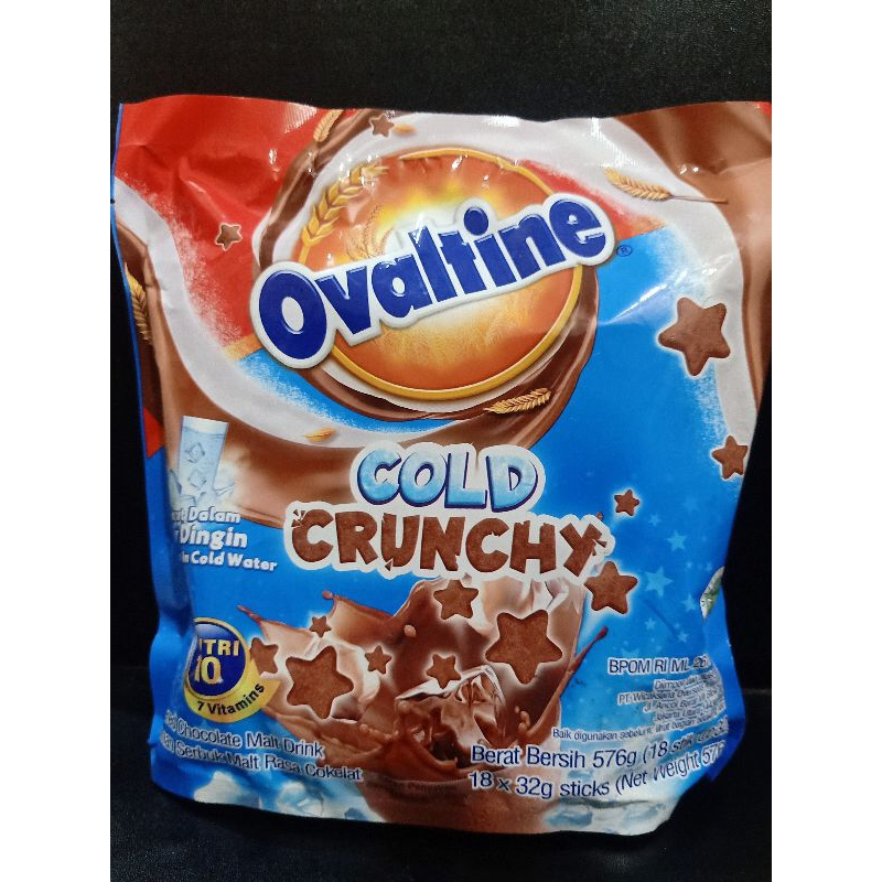 

Minuman Serbuk Coklat ovaltine cold crunchy 18x32g sticks