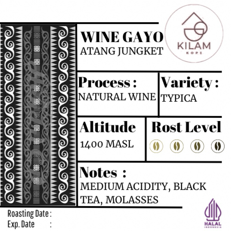 

KOPI ARABIKA GAYO WINE PROSES (filter beans) FRESH ROAST BIJI DAN BUBUK KOPI