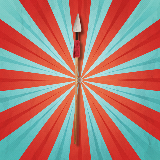 Tombak Tembing Mainan - Replika Tongkat Berburu Senjata Suku Pedalaman