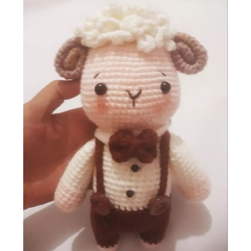 Boneka Rajut Kambing Jantan