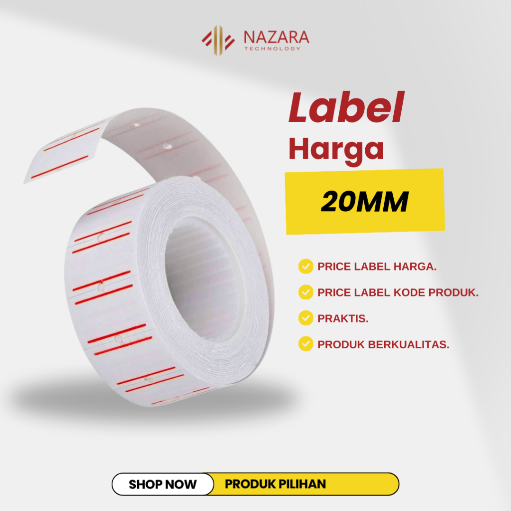 

Label Harga Barang Price Label 20MM 1 Baris