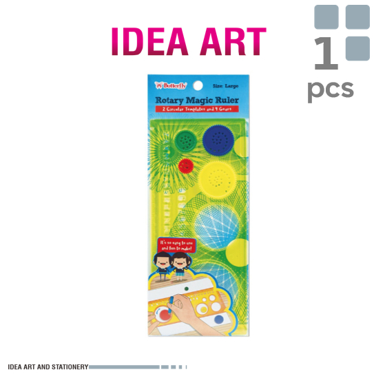 

Penggaris Butterfly Rotary Large Penggaris Kreasi Rotary Magic Ruler