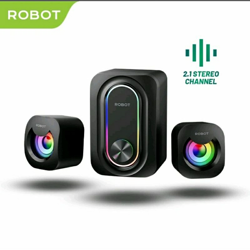 Speaker Komputer/Laptop  ROBOT RS190 Super Bass RGB Lighting